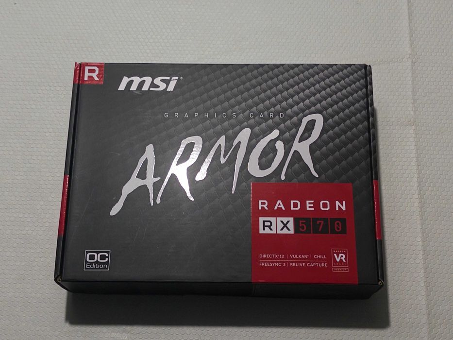 GPU - RX570 8GB - MSI Armor - With Original Box and Accessories64284464272642121