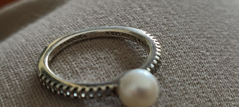 Anel Original Pandora com pérola