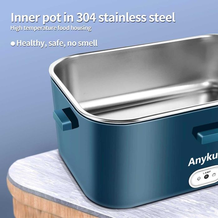 ELEKTRYCZNY LunchBOX 100W, 1,8L zestaw sztućce, pokrowiec