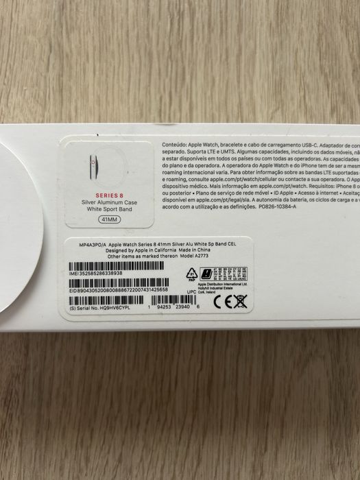 Apple Watch Series 8 GPS 41mm - Cellular - Alumínio Prateado