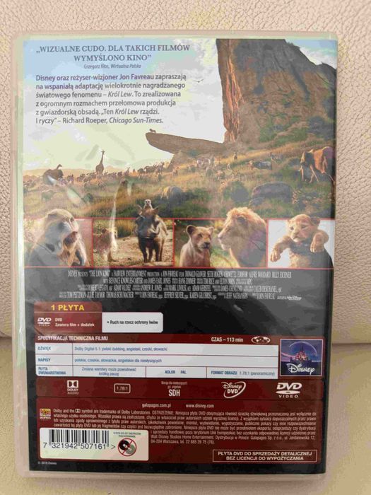 Król Lew DVD dla dzieci