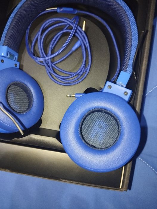 Auscultadores com Fio JBL E 35 (On Ear - Microfone - Azul)