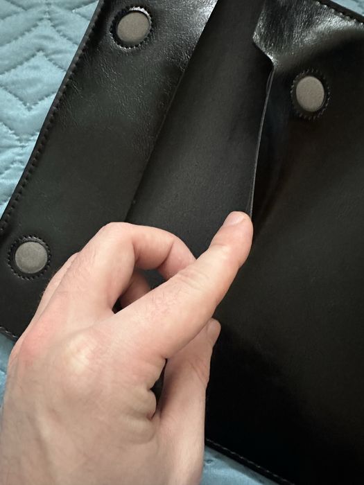 Кожаная сумка папка накладка для ноутбука, Macbook air pro