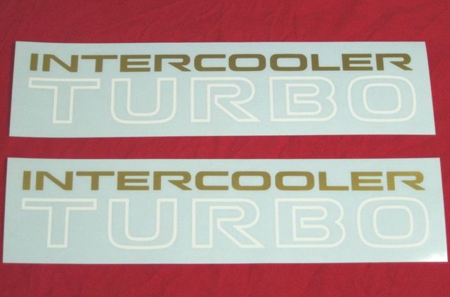 Autocolantes Jipes Mitsubishi Pajero MK1 intercooler TURBO
