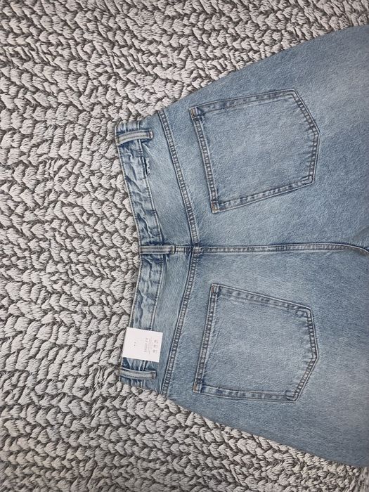 Джинси прямі широкі базові блакитні сині Baggy fit Zara