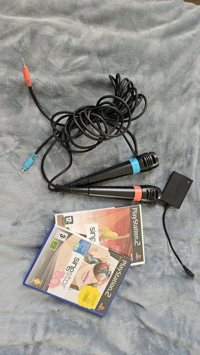 Mikrofony singstar i dwie gry
