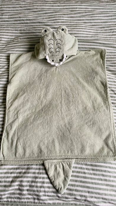 Дитячий  рушник пончо з капюшоном з органічної бавовни H&M 60 х 70 см