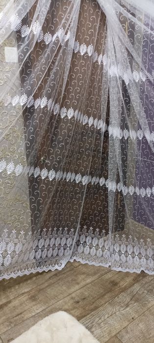 Продам нову тюль фатин з  вишивкою