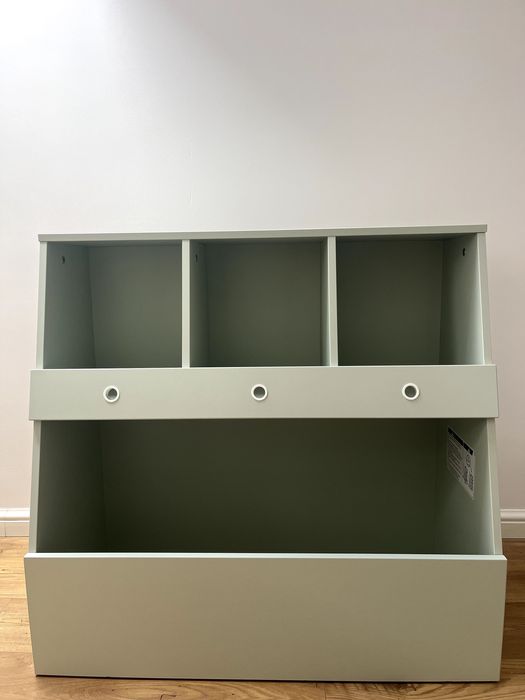 2x regał na zabawki VOX Tuli miętowy, stan idealny