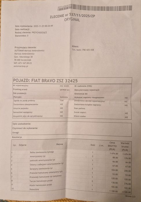 Fiat Bravo 2 1.6 TD 105 km