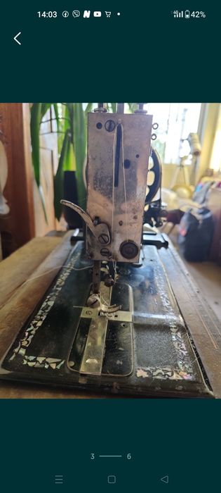 Старинная швейная машина Clemens Muller