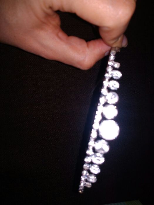 Opaska do włosów sztuczne cyrkonie diadem