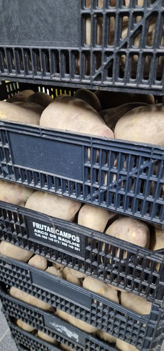 Batatas alhos cebolas