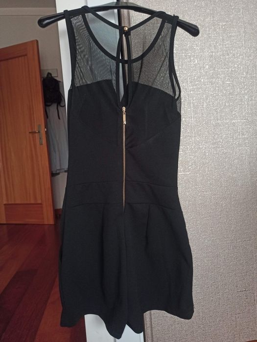 Macacão / calção preto com soutien integrado S