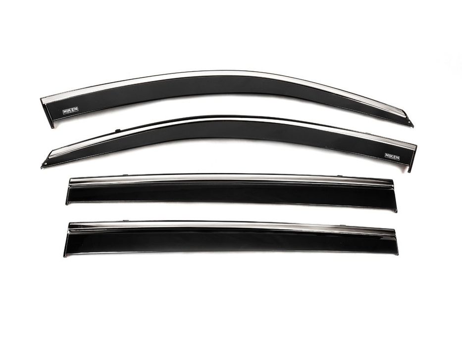 Toyota Highlander 2014-2019 Вітровики з хромом Niken