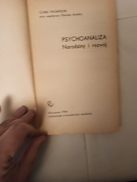 Thompson psychoanaliza narodziny i  rozwój