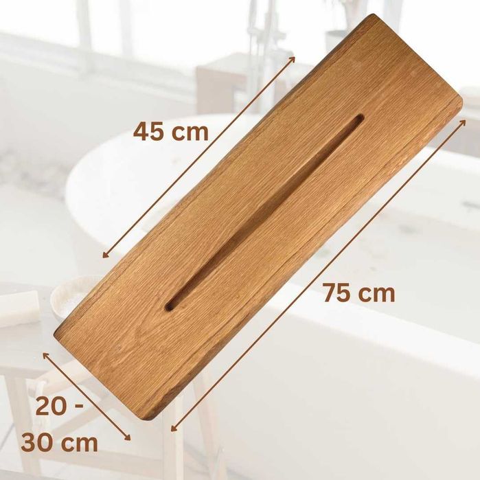 Półka na wannę / szafka / podpórka / organizer /uchwyt/75x20cm !A1829!