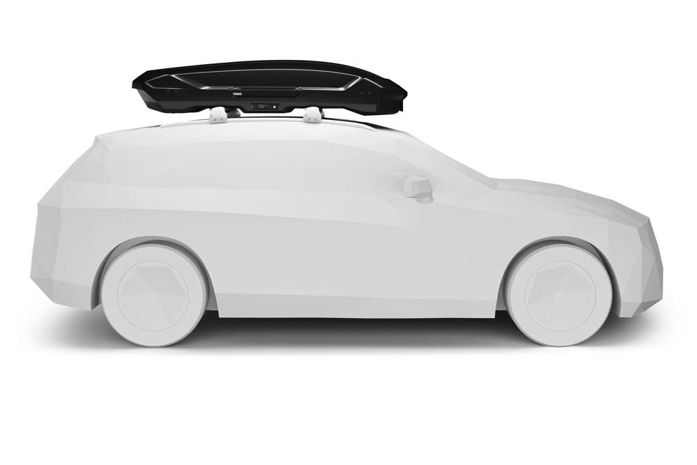 Thule Motion 3 XL -aerodynamiczny, pojemny box dachowy, czarny metalik