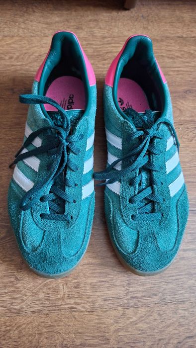 Кросівки Adidas Gazelle Indoor Collegiate Green Lucid Pink 38,5 р.