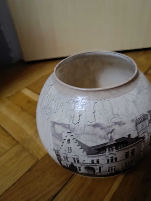 Kula szklana ręcznie malowana