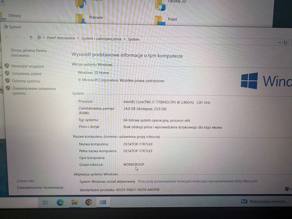 Laptop Acer Predator Helios 17" i7 24GB ram GTX 1050ti 128GB SSD 1TBHD
