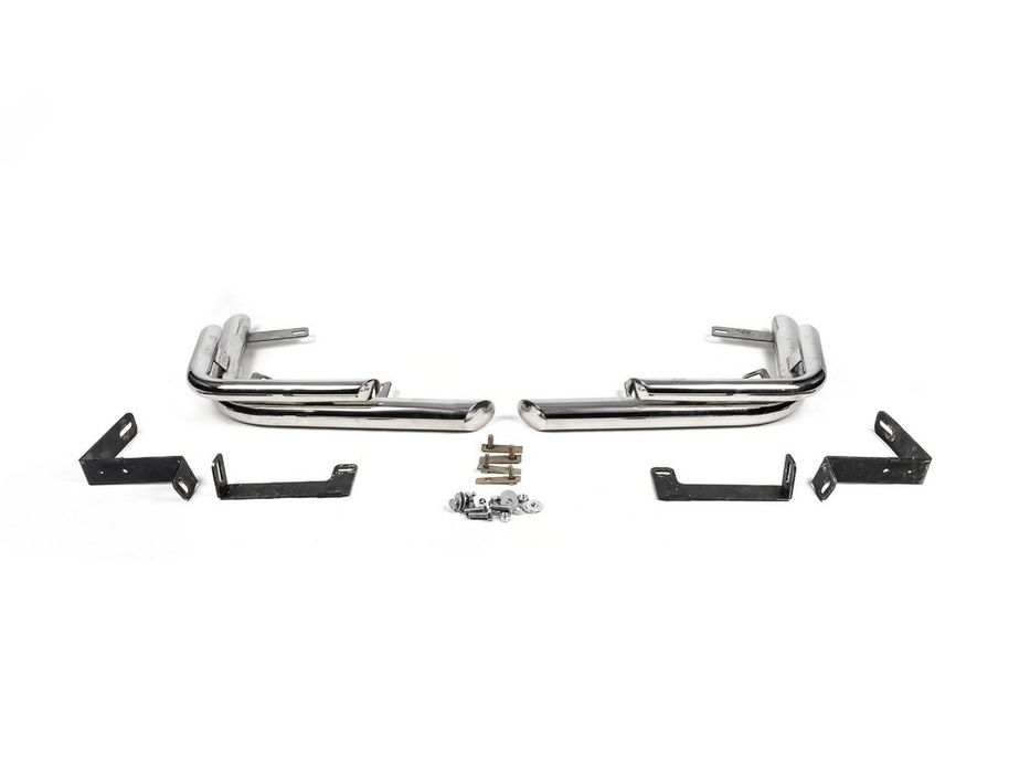 Nissan X-trail T31 2007-2014 рр. Задні кути AK003-Double (2 шт., нерж.)