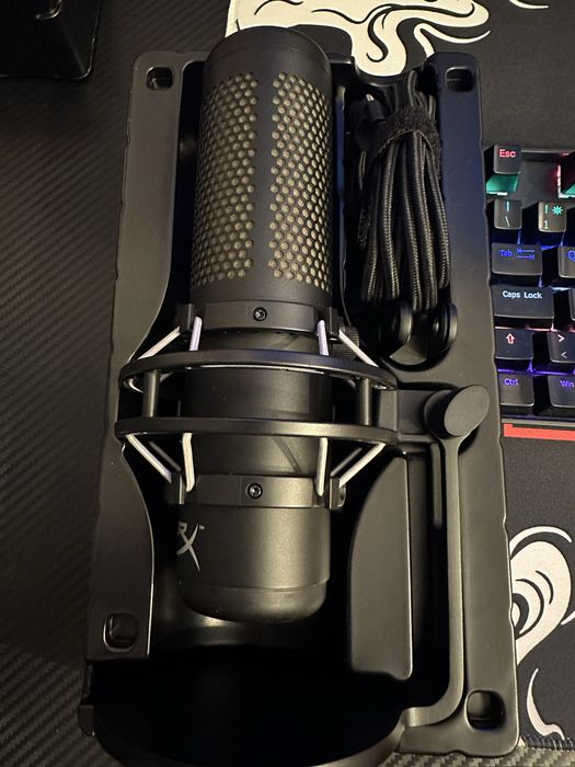 Microfone HyperX QuadCast S Preto