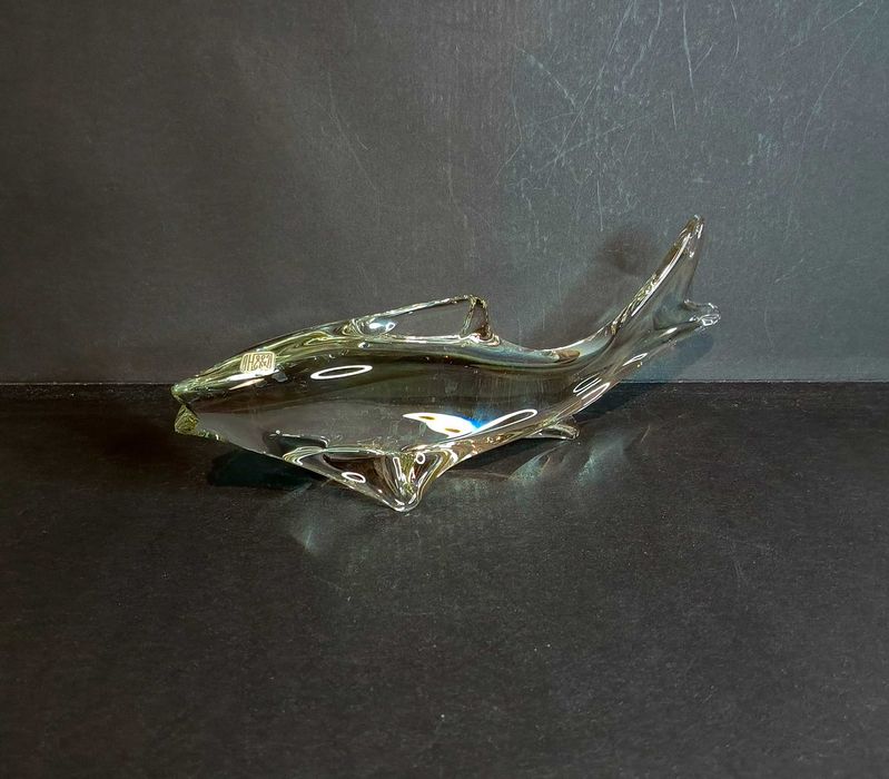 Szklana figurka ryby, Czechosłowacja, ZBS