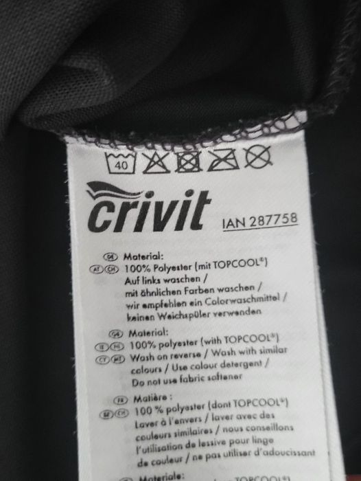 Męski T shirt Crivit Pro Performance sportowy oddychający l 40 m 38
