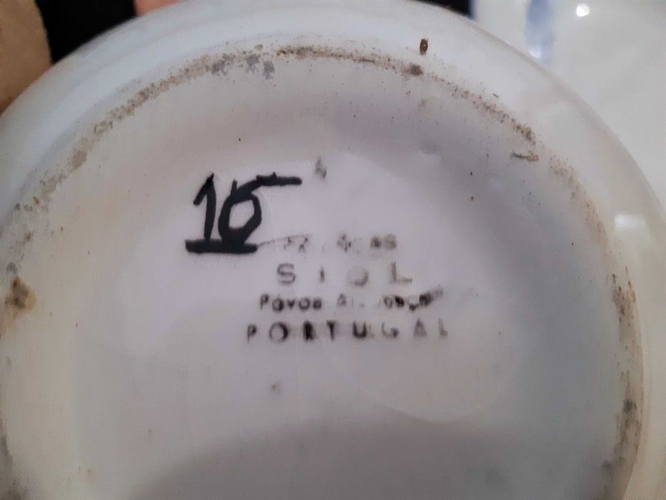 Jarro com bacia porcelana vintage, como novo