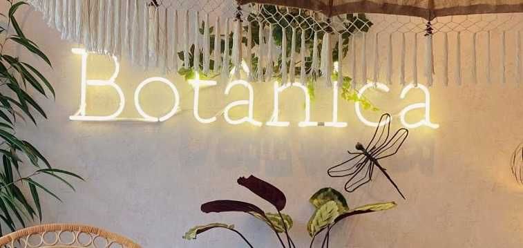 Neon em vidro "Botânica" 2metros