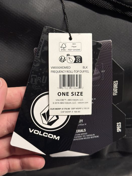 Volcom Frequency Roll-Top Duffel Bag