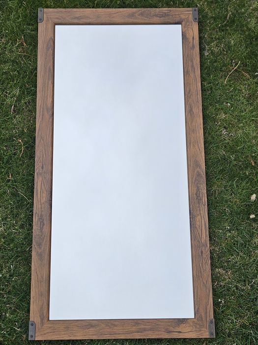 Lustro w drewnianej ramie 100x50 cm