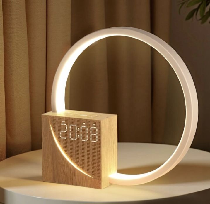 WYPRZEDAŻ Budzik Zegar Cyfrowy Lampka Nocna Led 2 Alarmy Port Usb