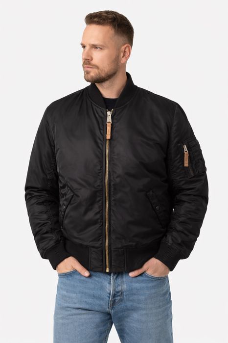 Alpha Industries MA-1 Bomber Czarna Kurtka Ocieplana L Stan Idealny