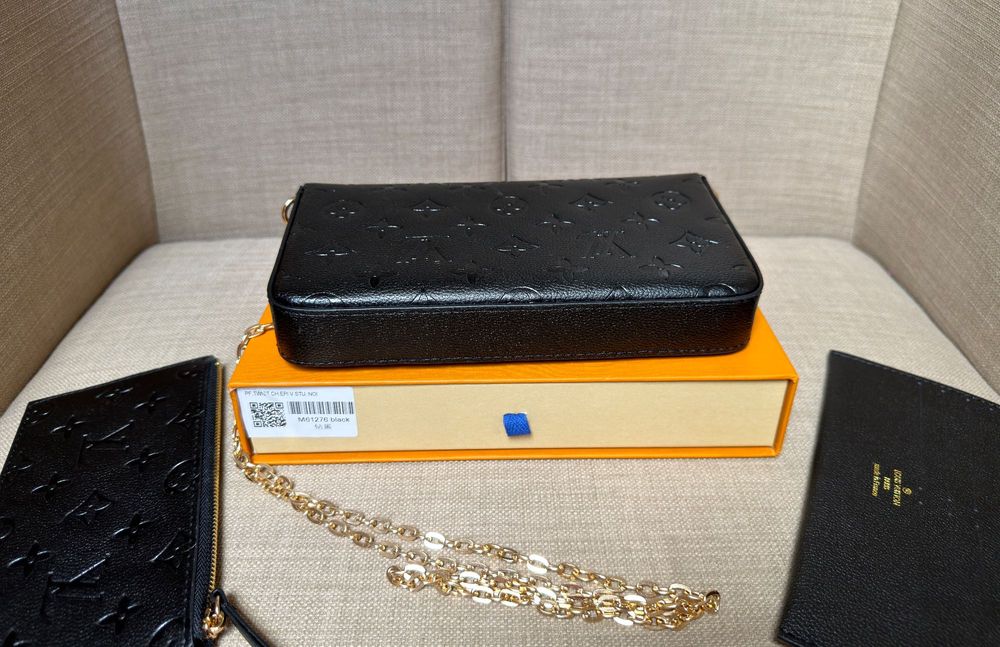 Torebka Louis Vuitton LV czarna ZESTAW