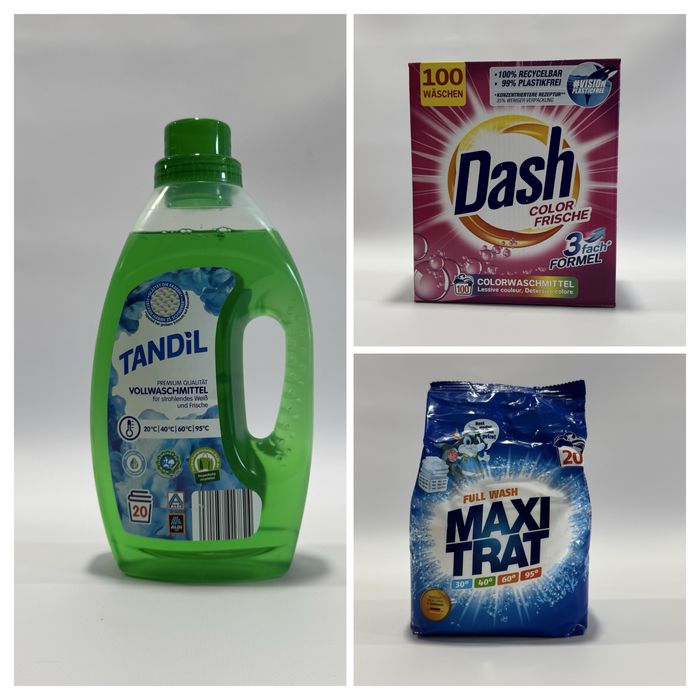 Гель и порошок сухой для стирки