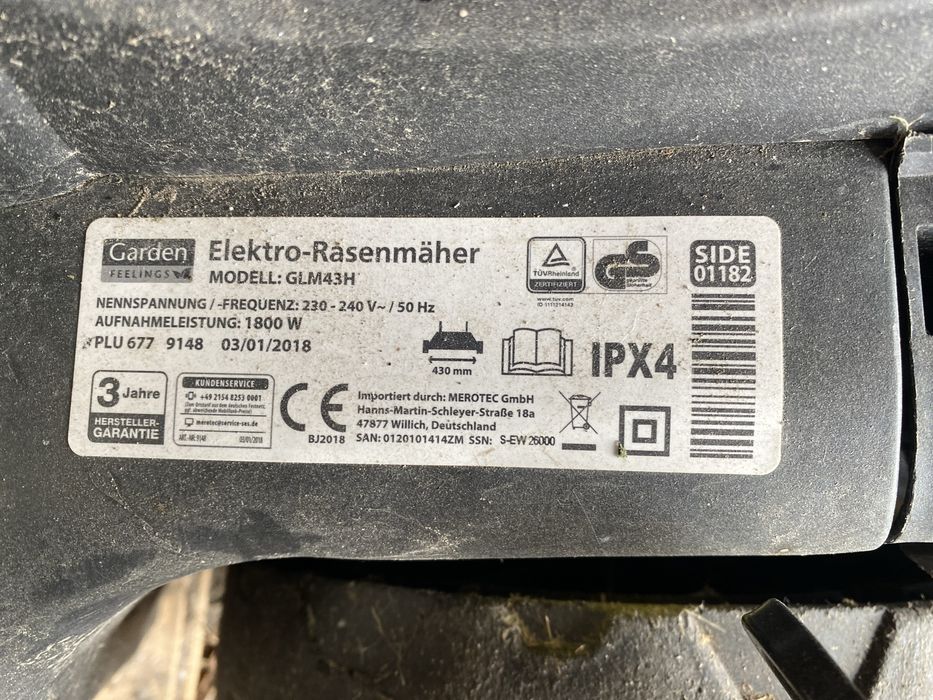 Kosiarki elek. Do trawy.