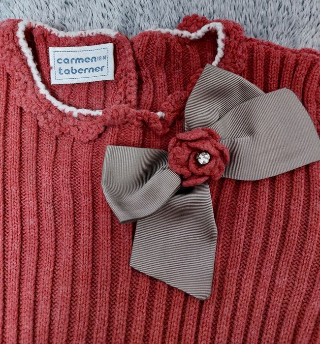 Теплое осеннее платье Carmen Taberner. Испания. Р. 86-92, на 1,5 года.