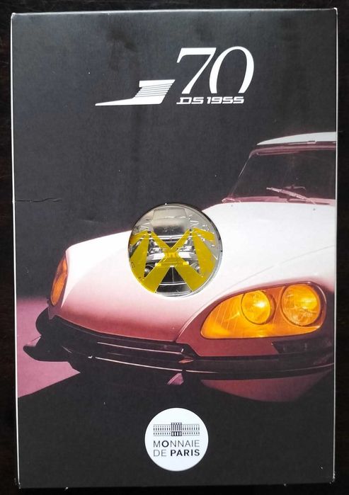 Moeda 10€ 2025 França Prata 70 Anos Citroen DS Estado Nova