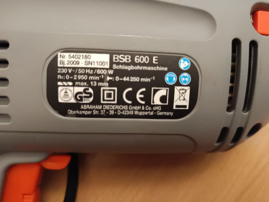 Wiertarka udarowa Basic BSB 600E