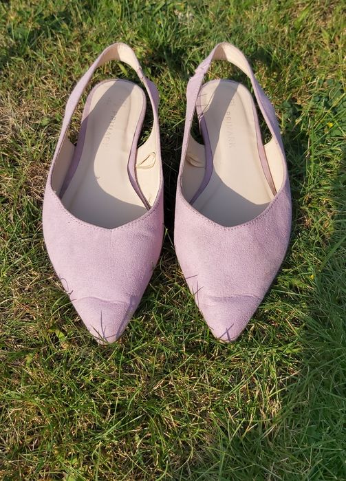 Fioletowe baleriny z paskiem/ 39