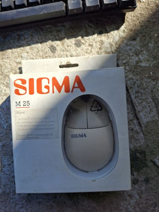 Myszka kulkowa Sigma M 25 Retro PC Box Vintage COM RS-232