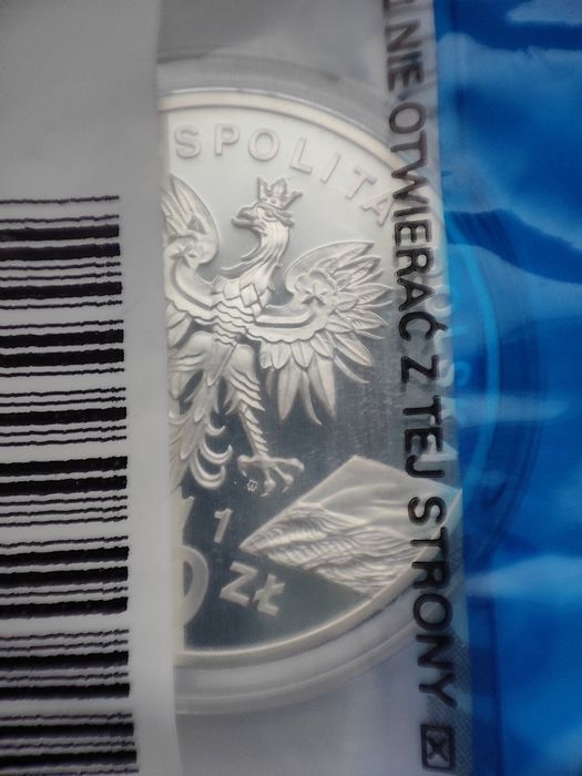 Moneta srebrna 20 zł Borsuk NBP Ag.925