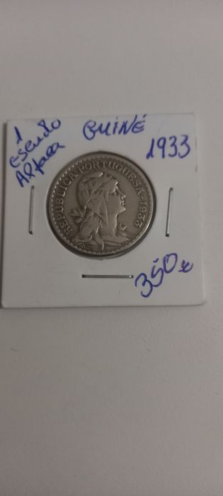 Moeda 1 escudo da Guiné