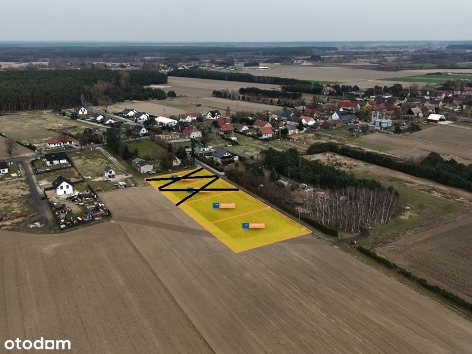 Działki Budowlane | 1000–1500 M² | Wz | Media | Kopalina |