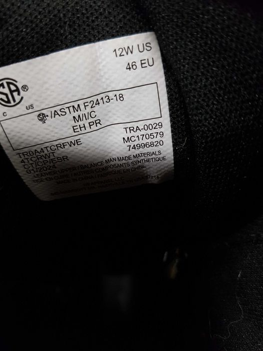 Buty robocze TERRA rozm 46 wkł 30,5 cm