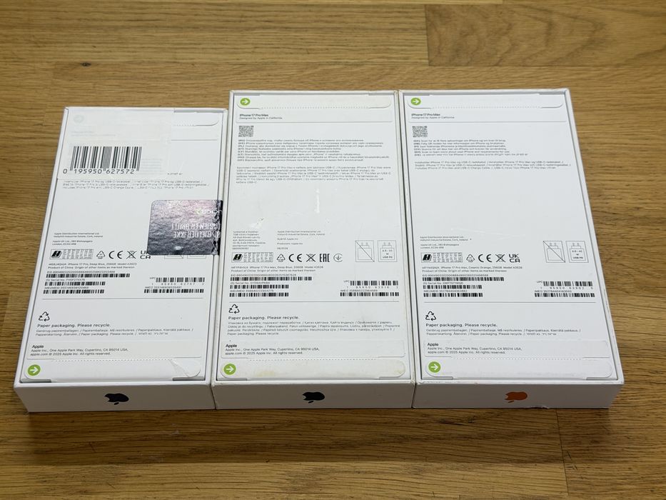 iPhone 17 Pro i Pro Max 256GB