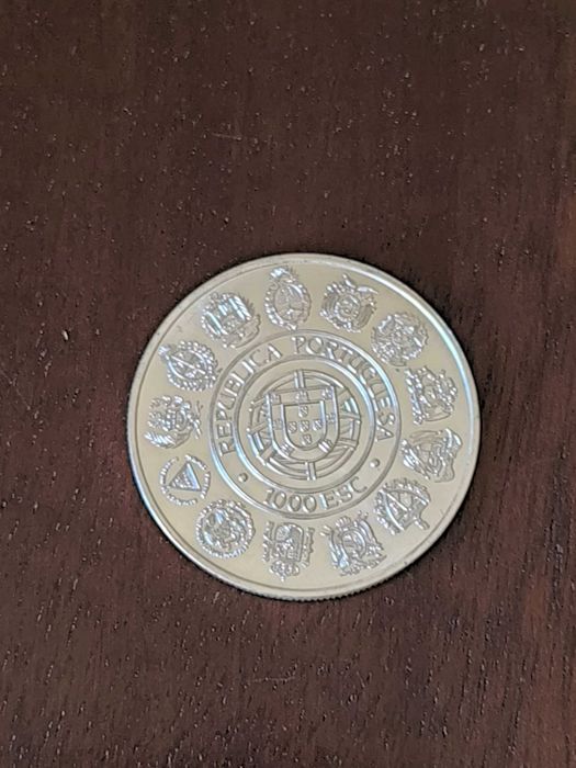 1992 - Moeda comemorativa 1000 escudos - "Encontro de dois mundos"