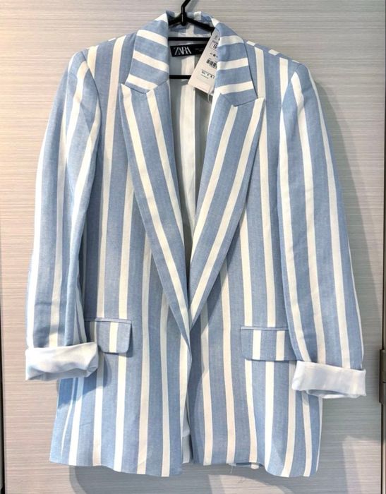 Стильний літній піджак, блейзер льон Zara xl